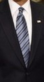 Neck of State: Necktie worn by Barrack Obama during his first presidential visit to the Pentagon. 28 January, 2009 Neck of State: Necktie worn by Barrack Obama during his first presidential visit to the Pentagon. 28 January, 2009
