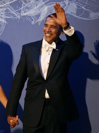 Barack Obama at the Commander in Chief Ball, January 20, 2009